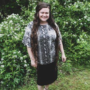 Snake Print Blouse